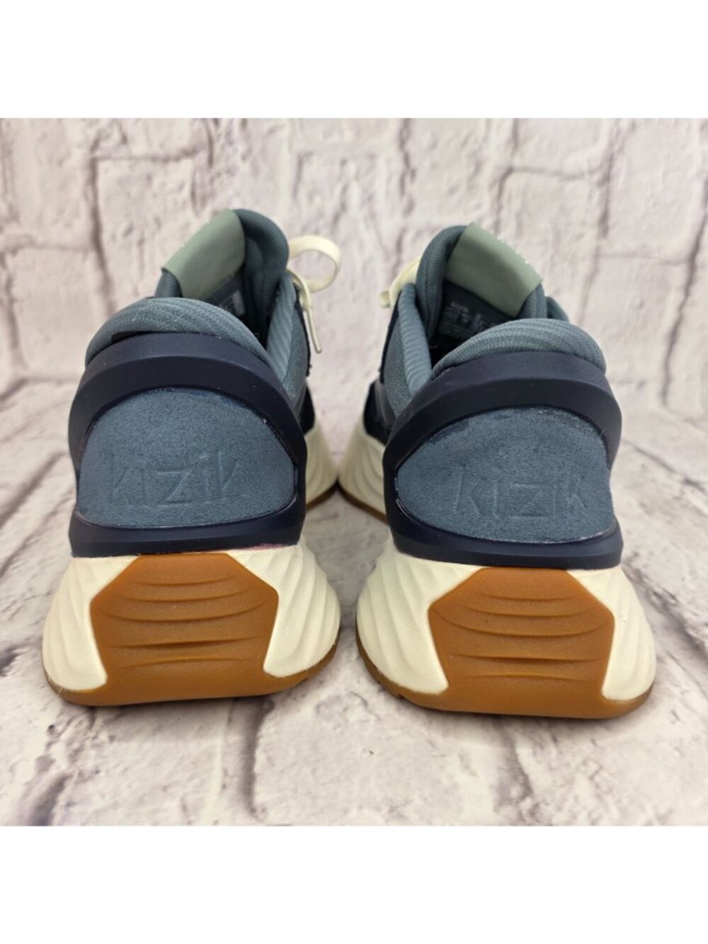 Kizik Monaco Sneaker Womens 9 Stormy Weather Naval Academy Comfort Shoes READ - Picture 6 of 13
